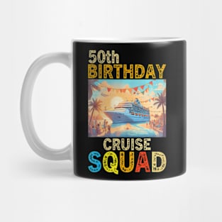 50Th Birthday Cruise Squad 2024 Matching Family Mug